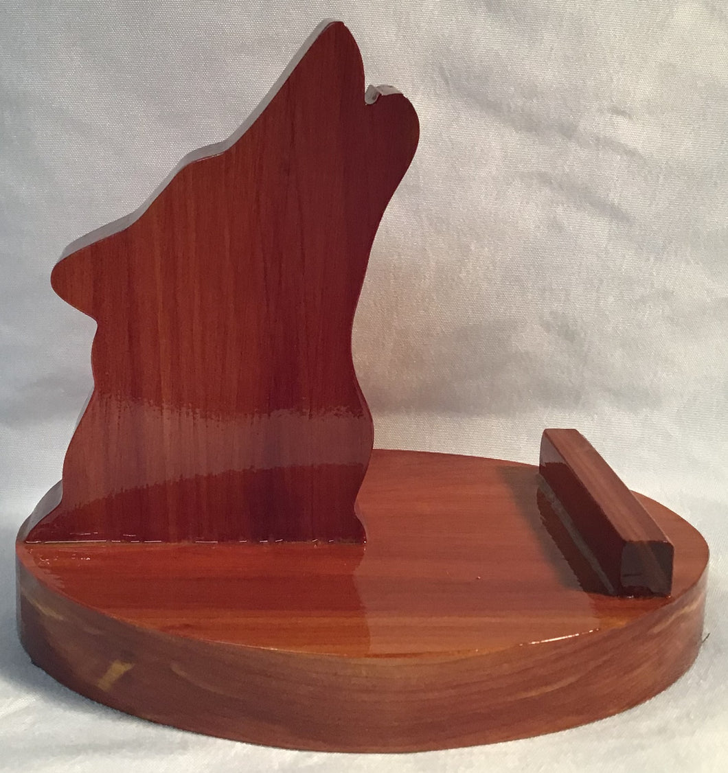 Wolf Head Cell Phone Stand