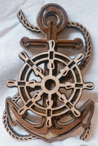 Anchor/Boat wheel