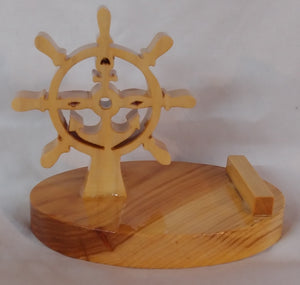 Boat Wheel/Anchor Cell Phone Stand
