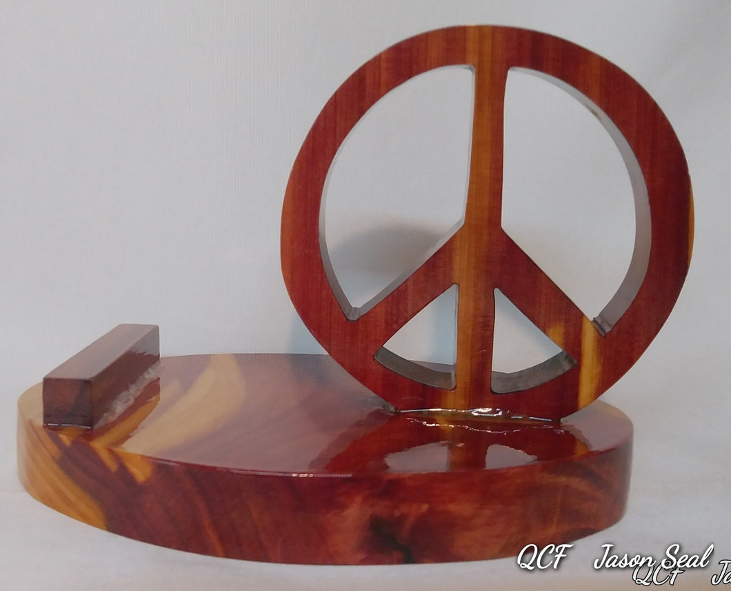 Peace Sign Cell Phone Stand
