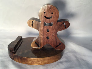 Gingerbread Man Cell Phone Stand